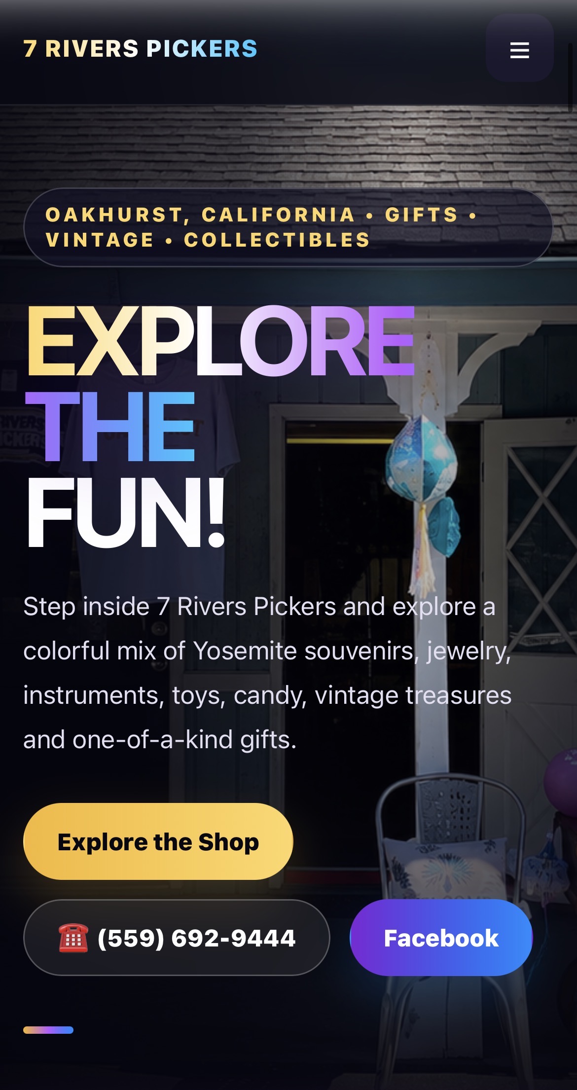 7 Rivers Pickers website preview