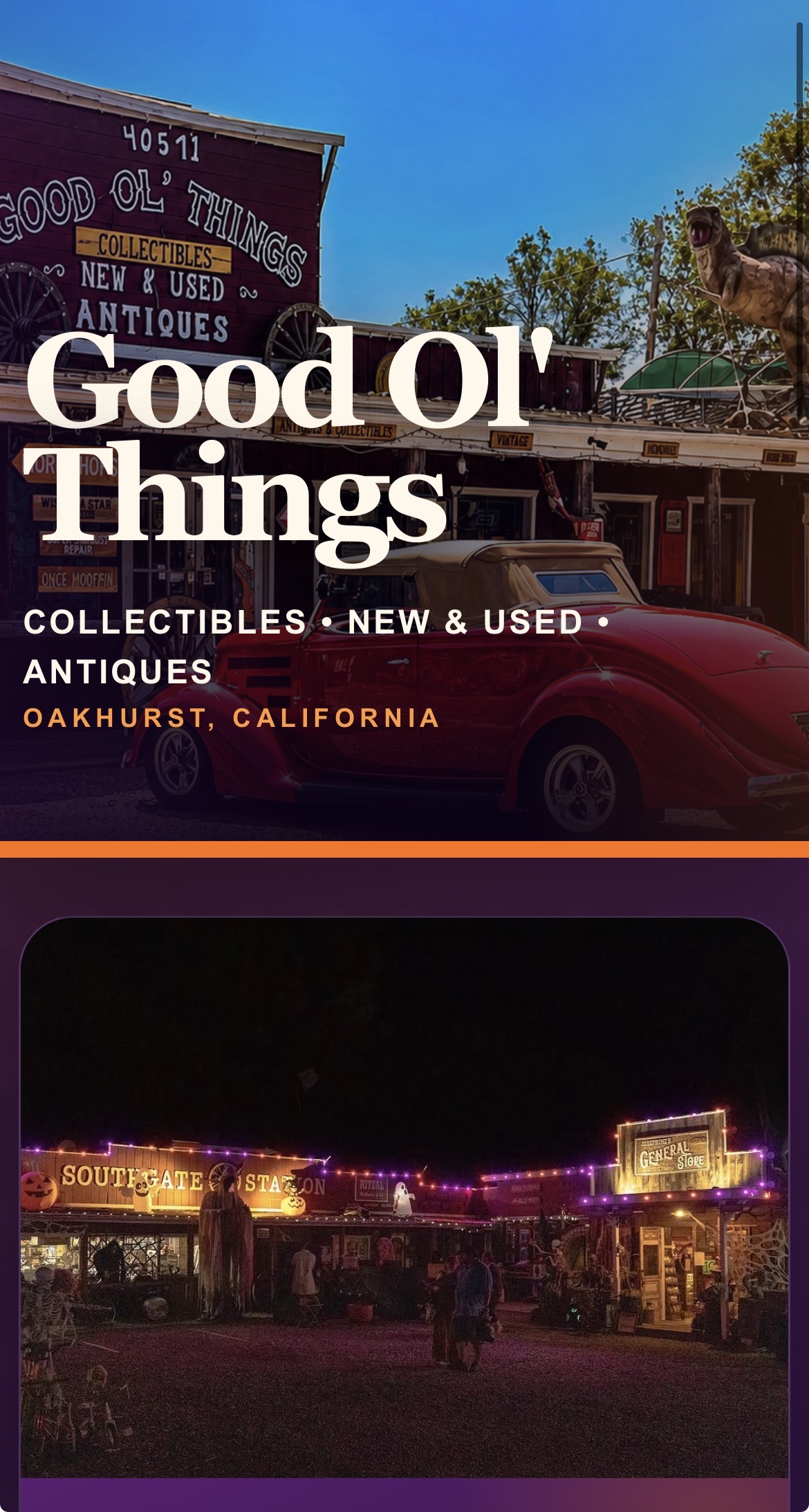 Good Ol' Things website preview